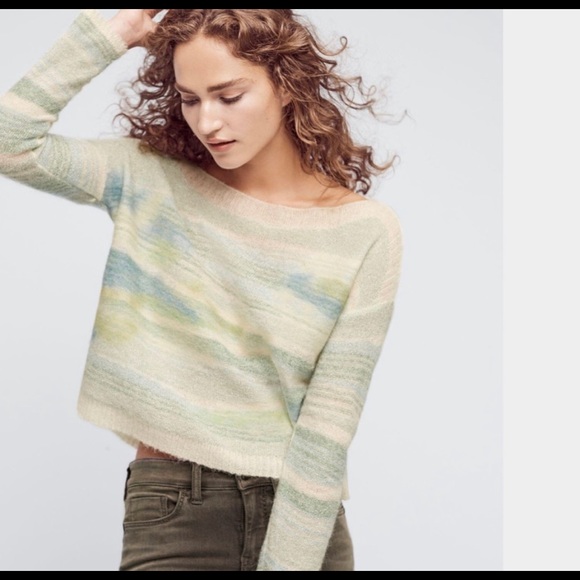 Anthropologie Rare Frosted Horizon Pullover Sweater - Picture 3 of 4